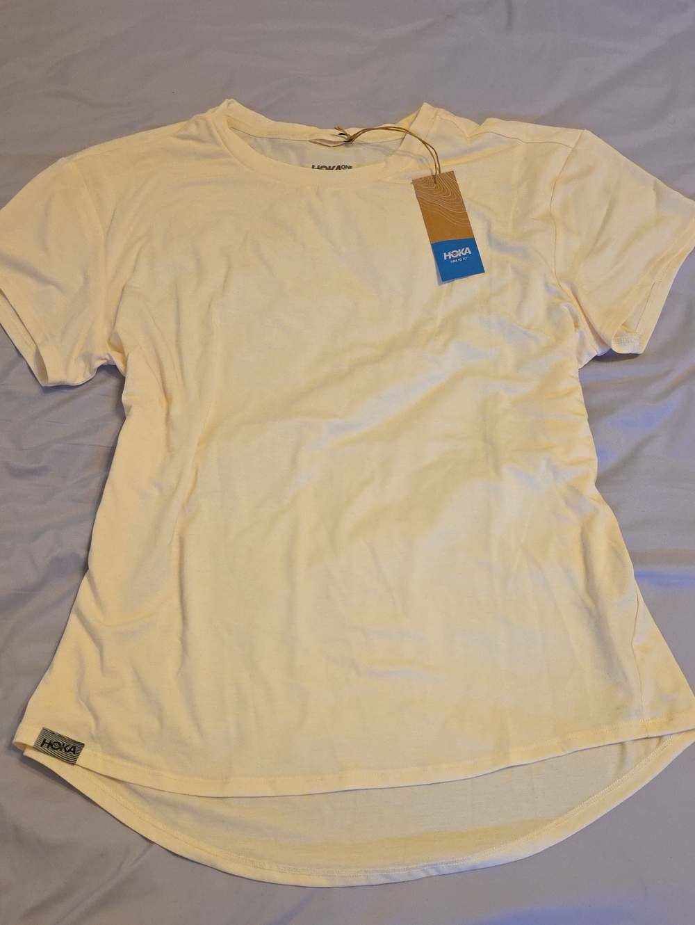 Hoka Crew Neck T-Shirt - Light Yellow